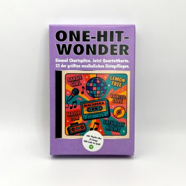 One Hit Wonder Quartett - Kartenspiel über 32 der größten One Hit Wonder der Musikgeschichte inkl. Playlist One Hit Wonder Quartett - Kartenspiel über 32 der größten One Hit Wonder der Musikgeschichte inkl. Playlist